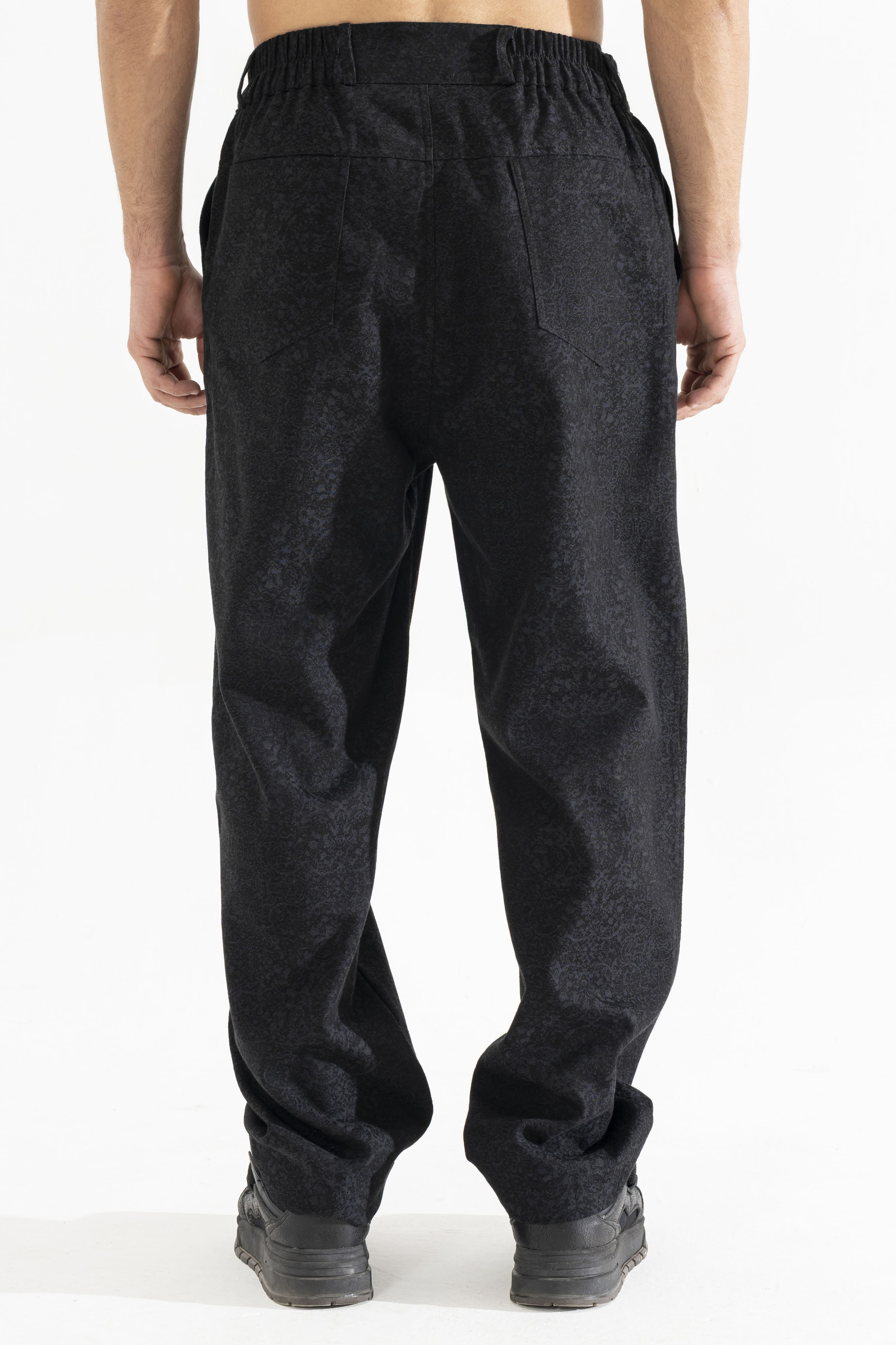 Etnik Desen Denim Pantolon