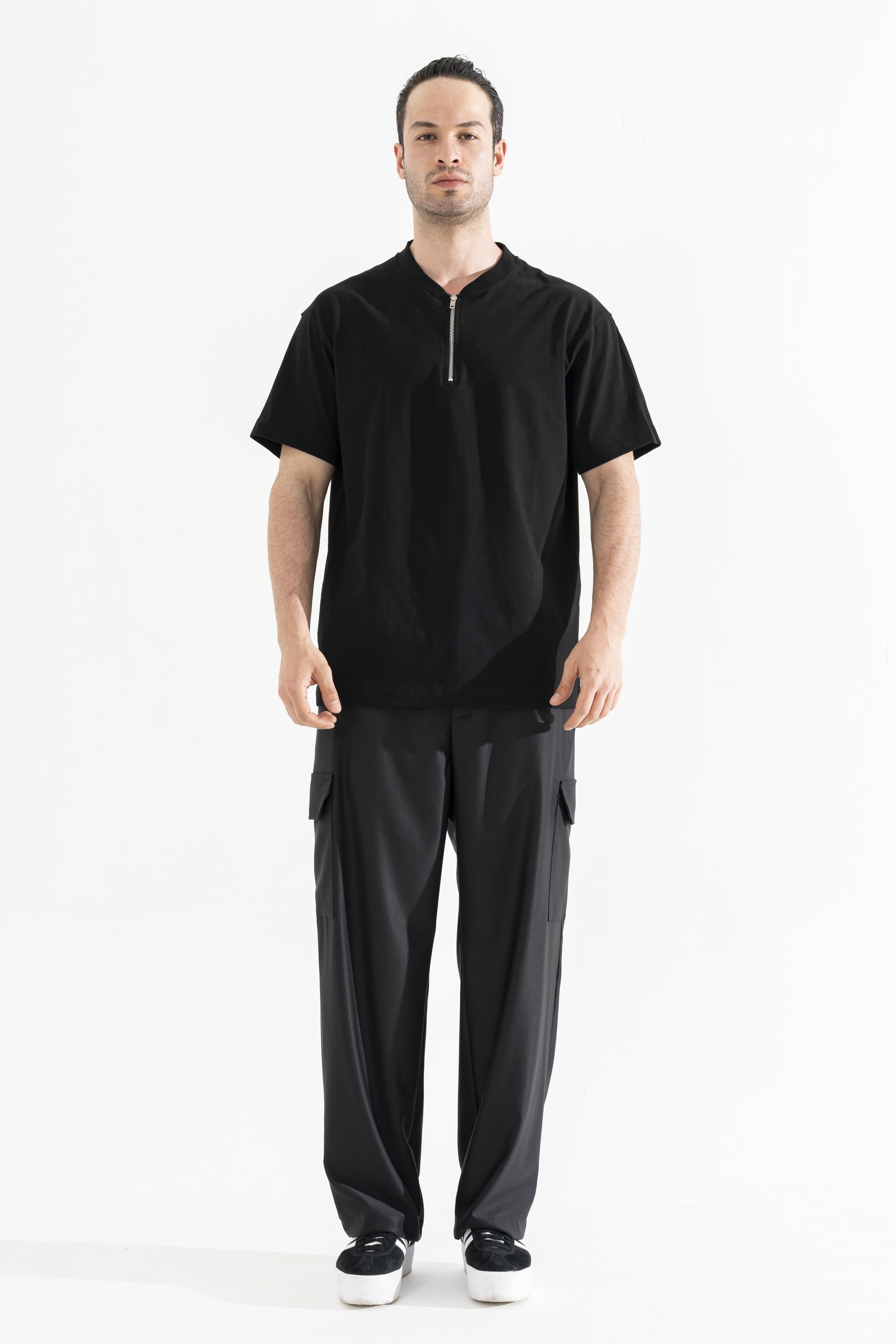 Fermuarlı T-Shirt