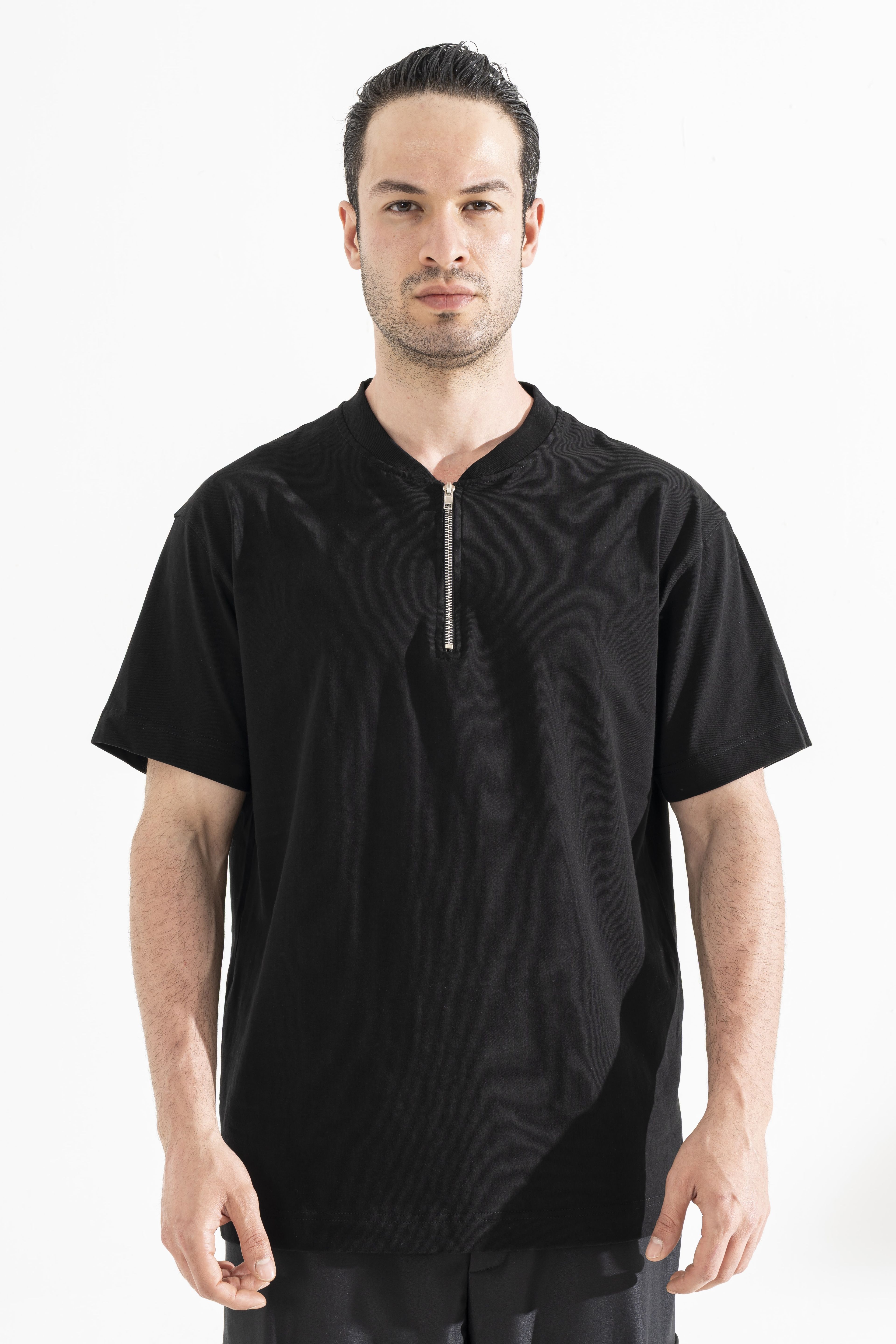 Fermuarlı T-Shirt