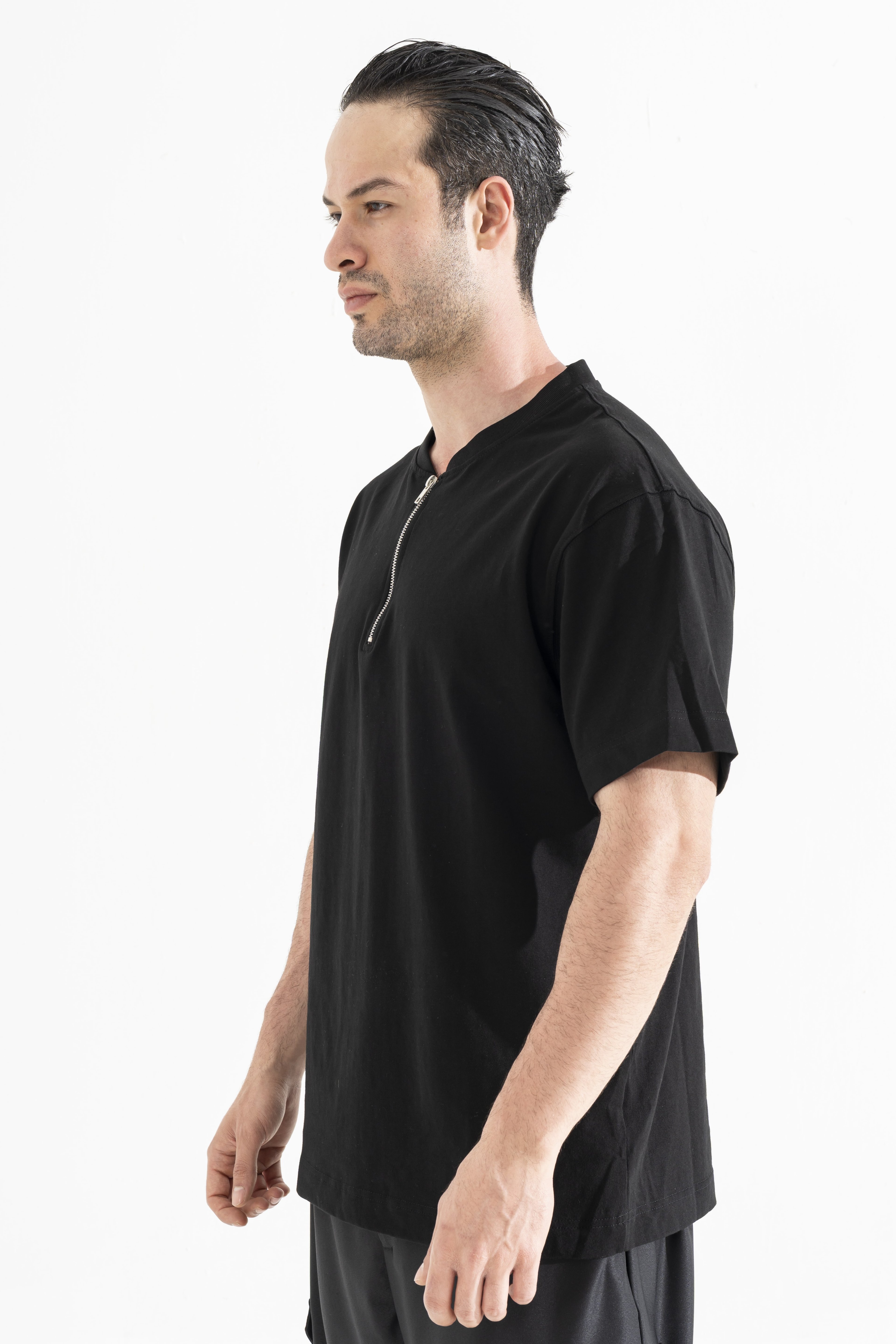 Fermuarlı T-Shirt