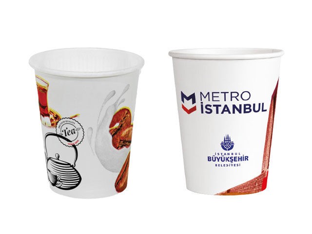 7 oz Karton Bardak Logo Baskılı