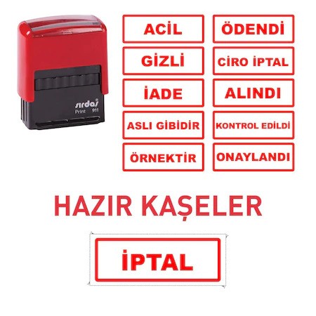 Hazır Kaşeler - Acil