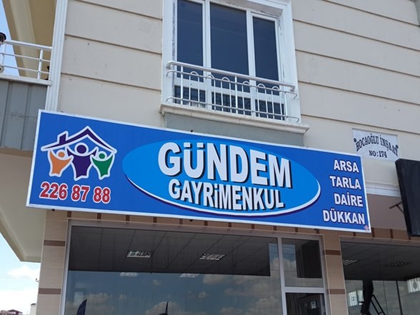 Işıksız Vinil Germe Tabela