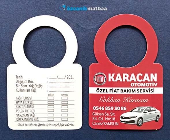 Yağ Değişim Kartı(3)