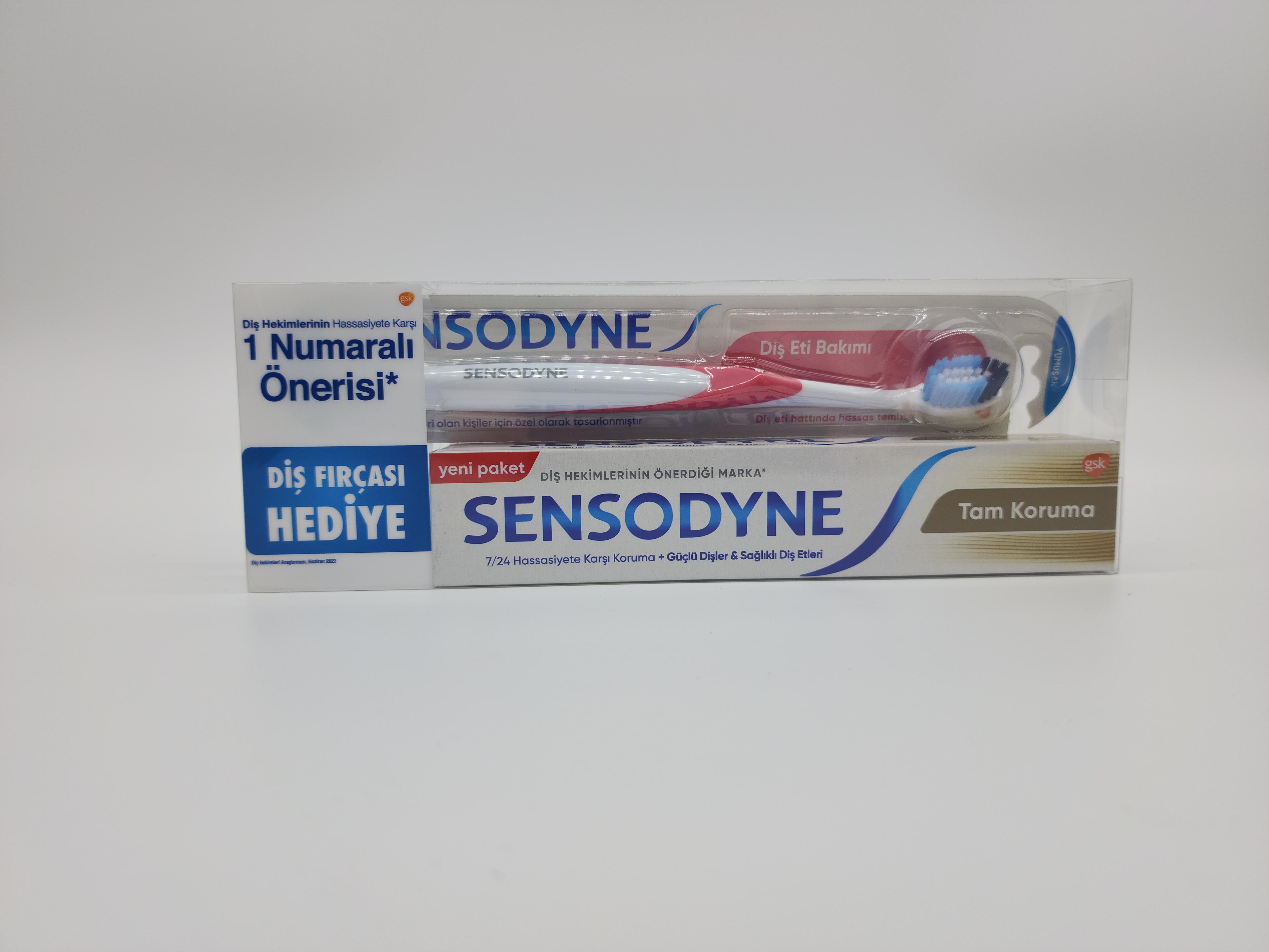 SENSODYENE DİŞ MACUNU TAM KORUMA 75 ML+DİŞ FIRÇASI HEDİYELİ