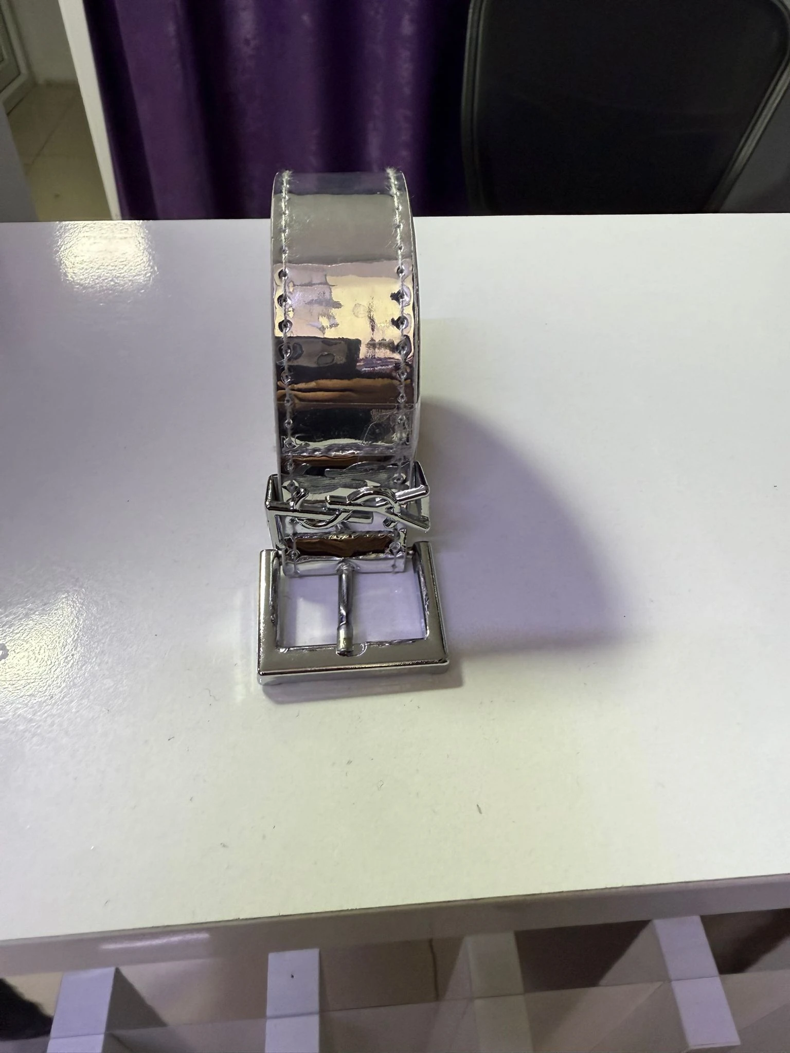 RA9010 Gümüş Parlak Kemer