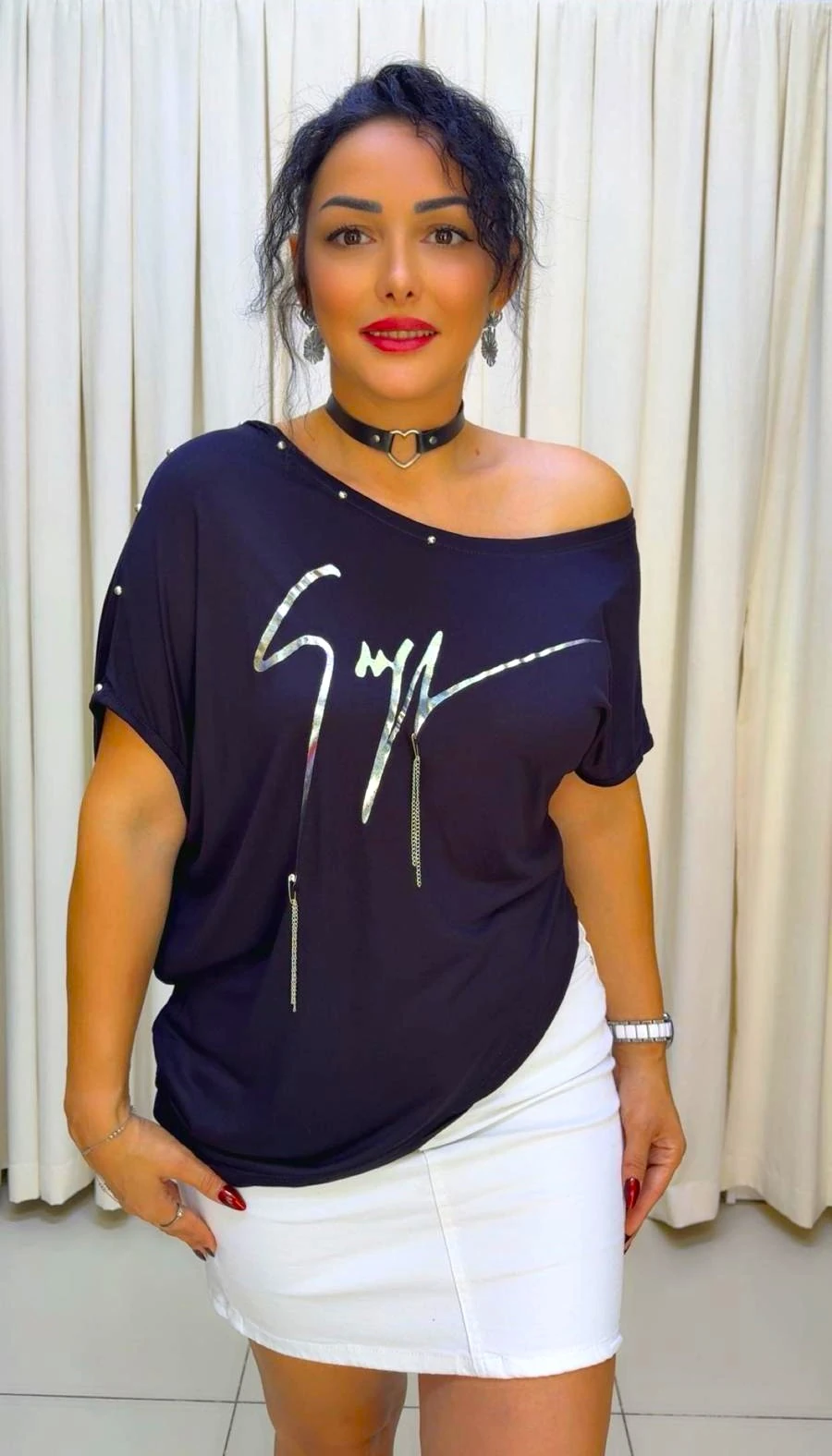 RA1009 Omuz Detaylı T-shirt