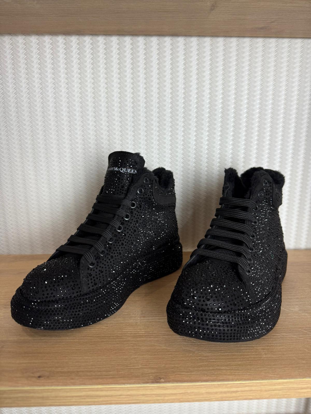 RA8010 Queen Taşlı Siyah Bot