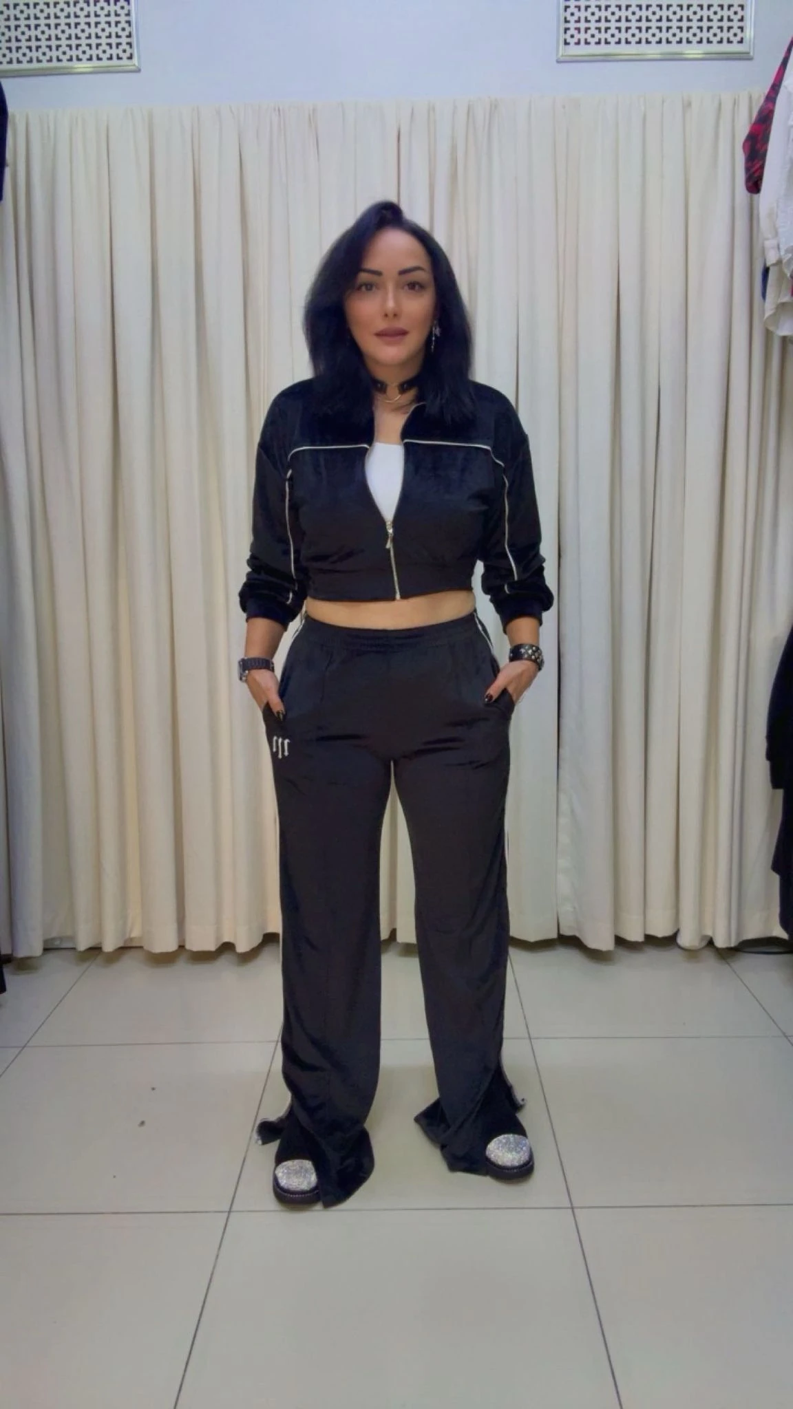 RA1075 Kadife Eşorfman Takım