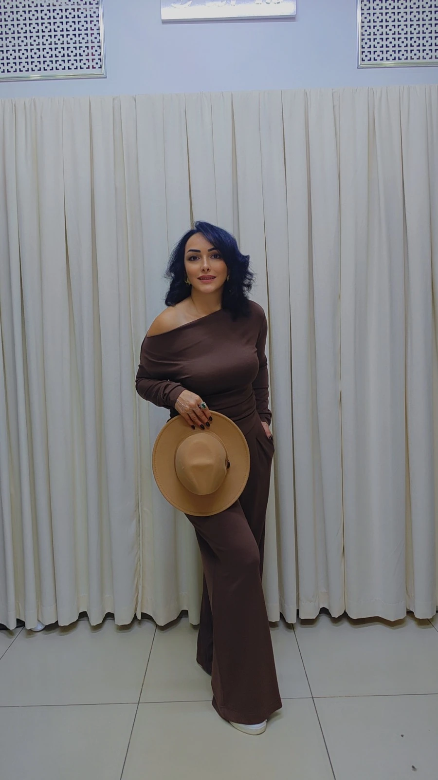 RA9005 Panama Şapka Kahve