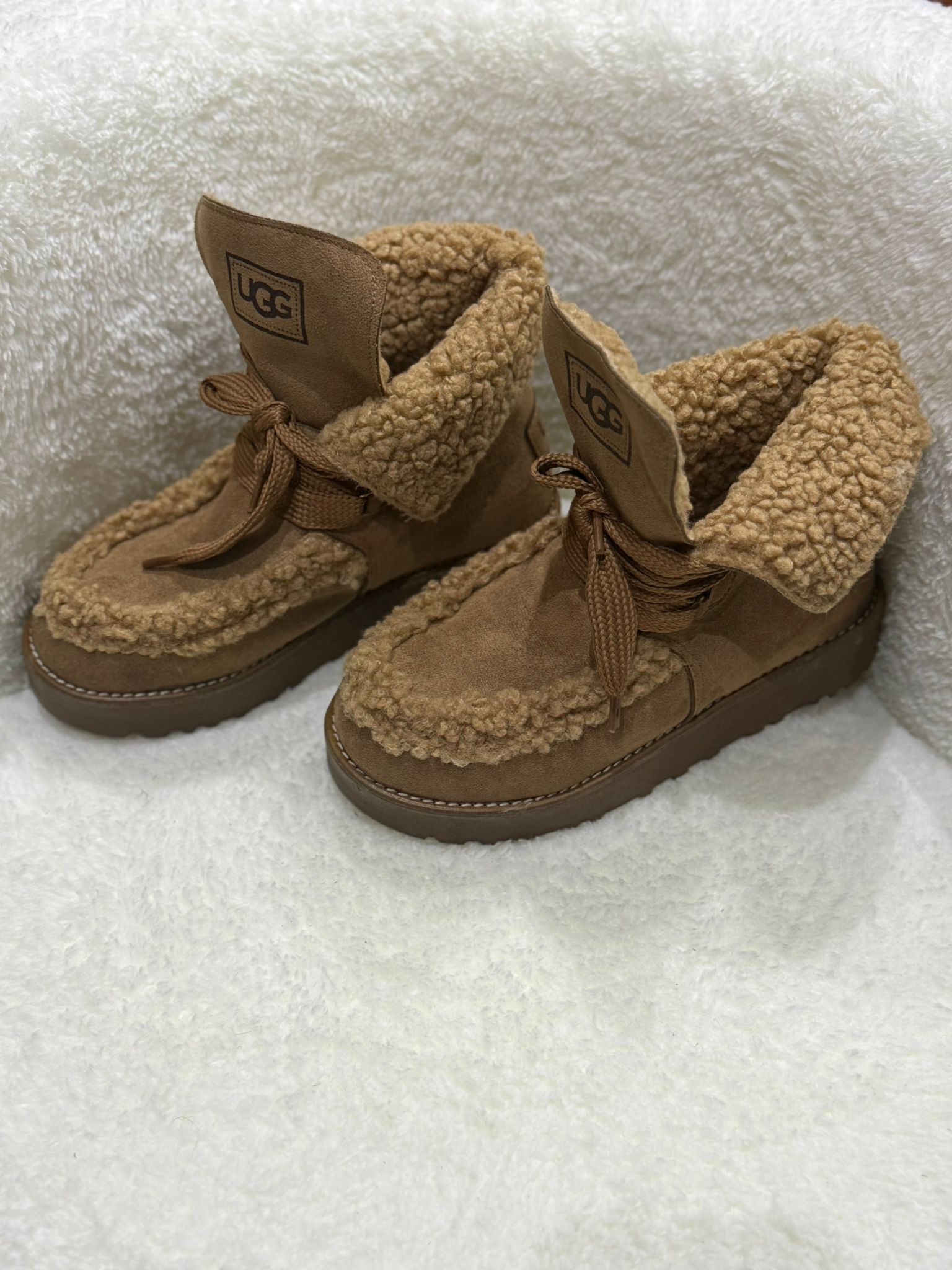 RA8021 Püsküllü Süet Bot Kahve