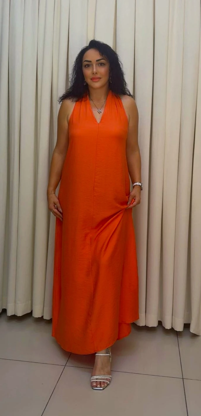 RA5005 Orange Aerobin Elbise