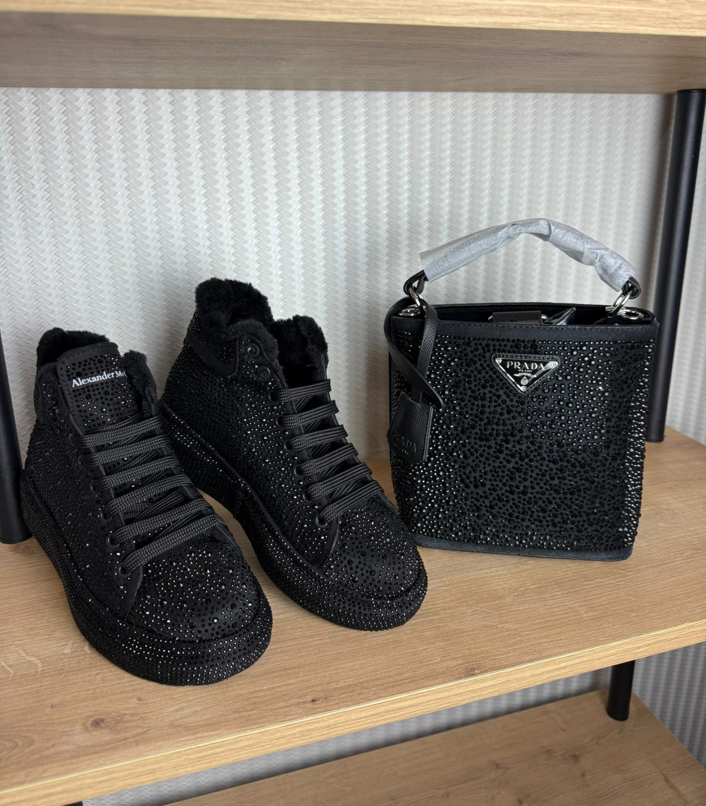 RA8010 Queen Taşlı Siyah Bot