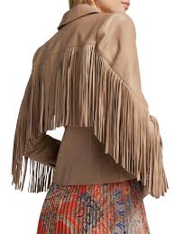 RA3008 Deri Püsküllü Mont