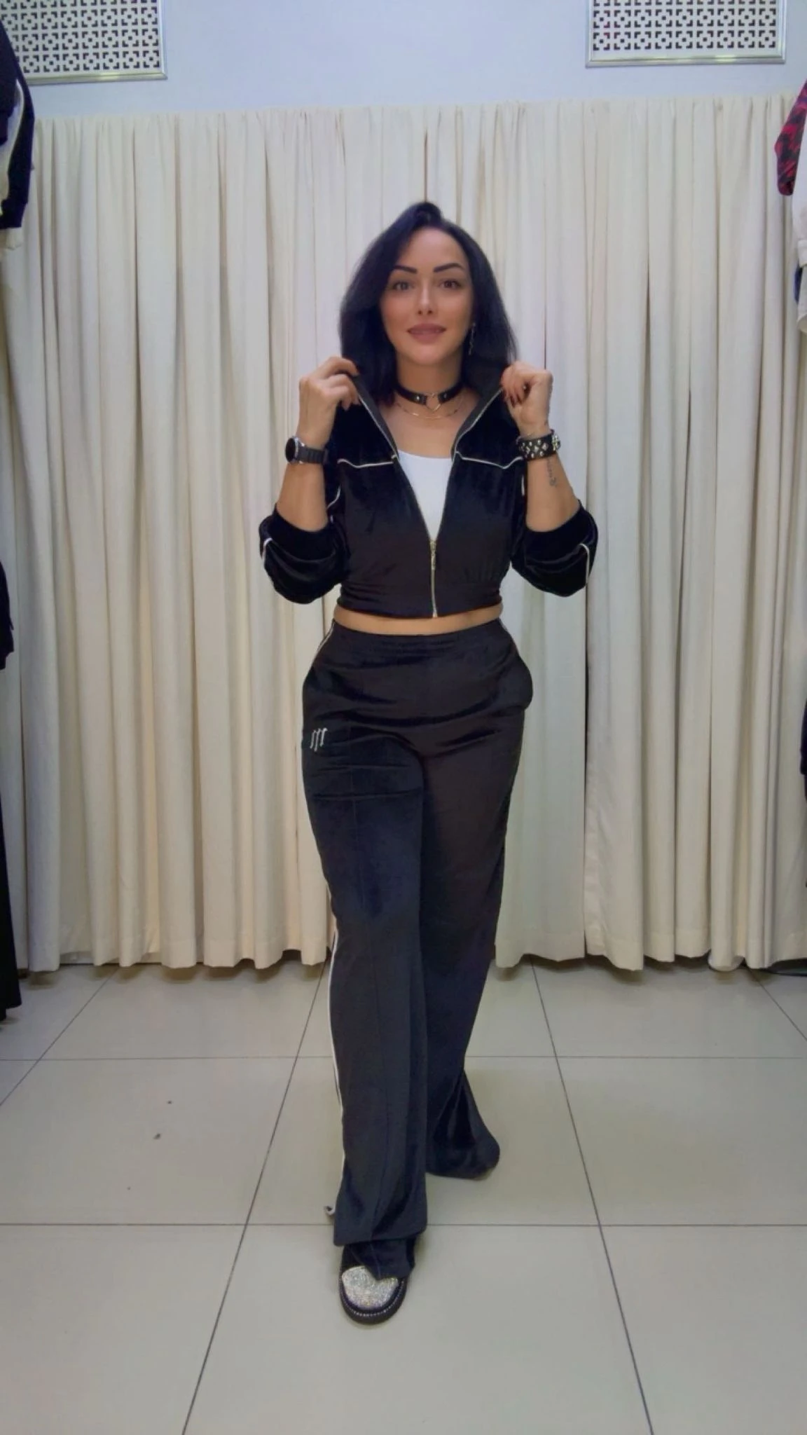 RA1075 Kadife Eşorfman Takım