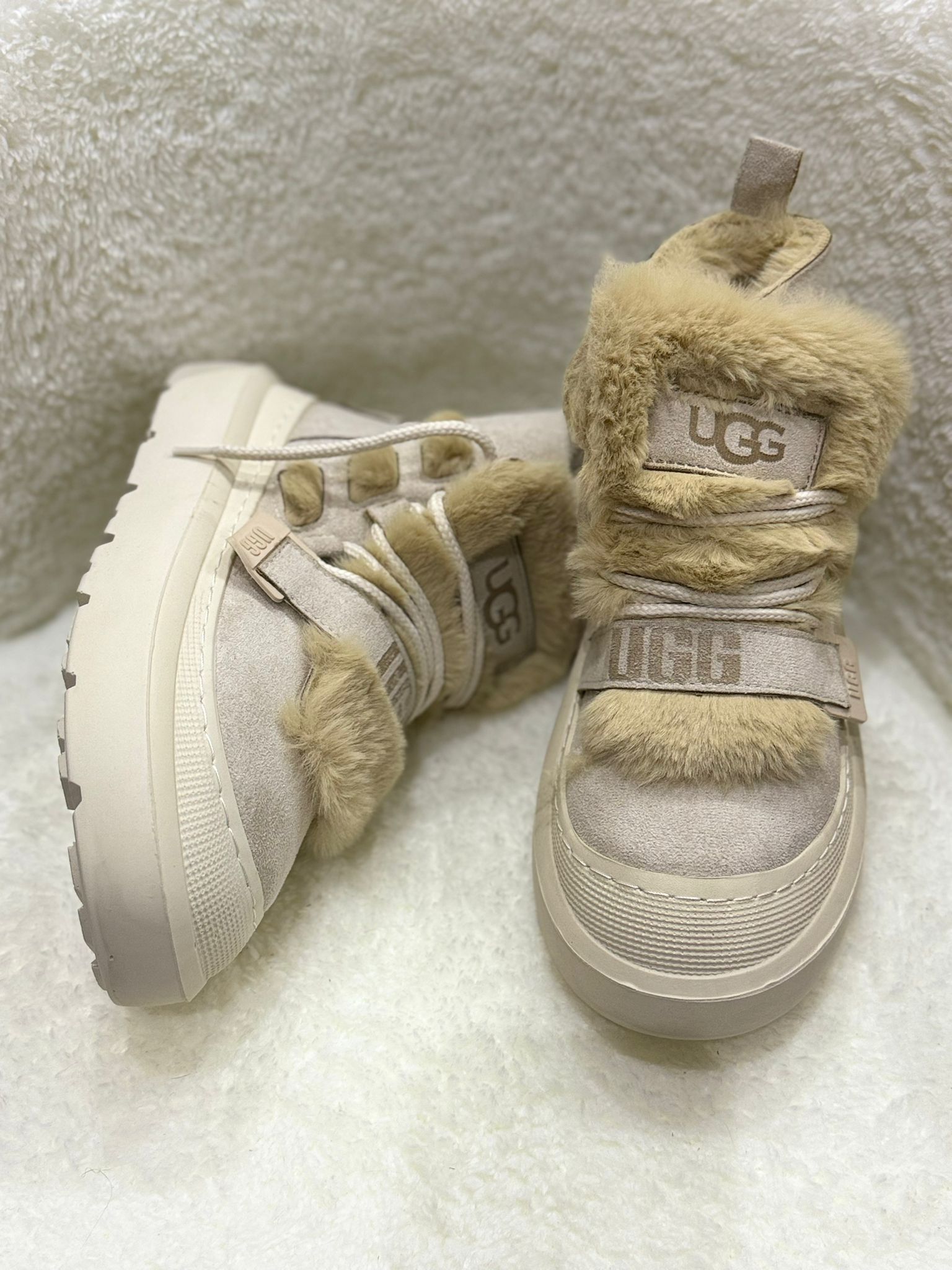 RA8020 Kürklü Krem Bot