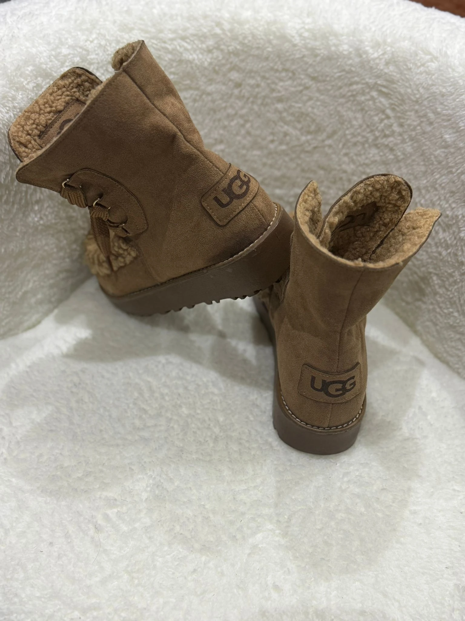 RA8021 Püsküllü Süet Bot Kahve