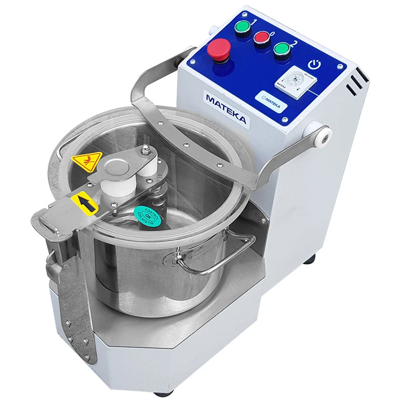 Cutteri Mateka GPS 300T Gıda Parçalayıcı Cutteri, 2 Hız, Setüstü, Trifaze, 15 L