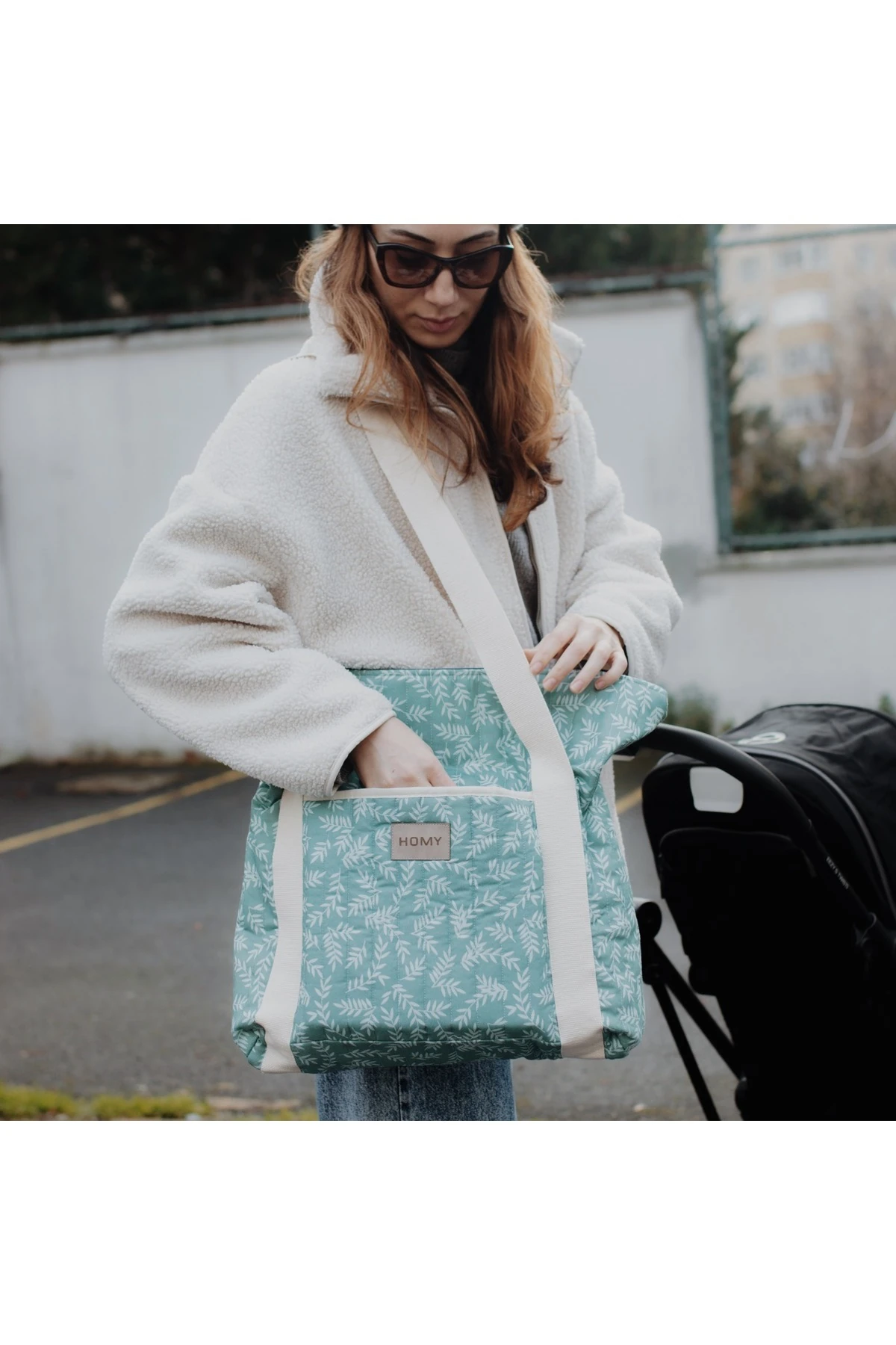 Textiles Anne Bebek Bakım Çantası Geniş Hacim Bölmeli Makinada Yıkanabilir