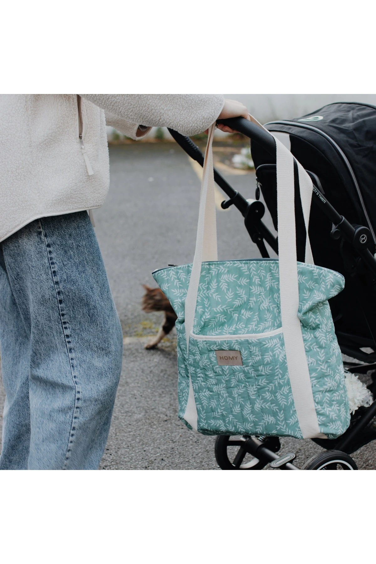 Textiles Anne Bebek Bakım Çantası Geniş Hacim Bölmeli Makinada Yıkanabilir