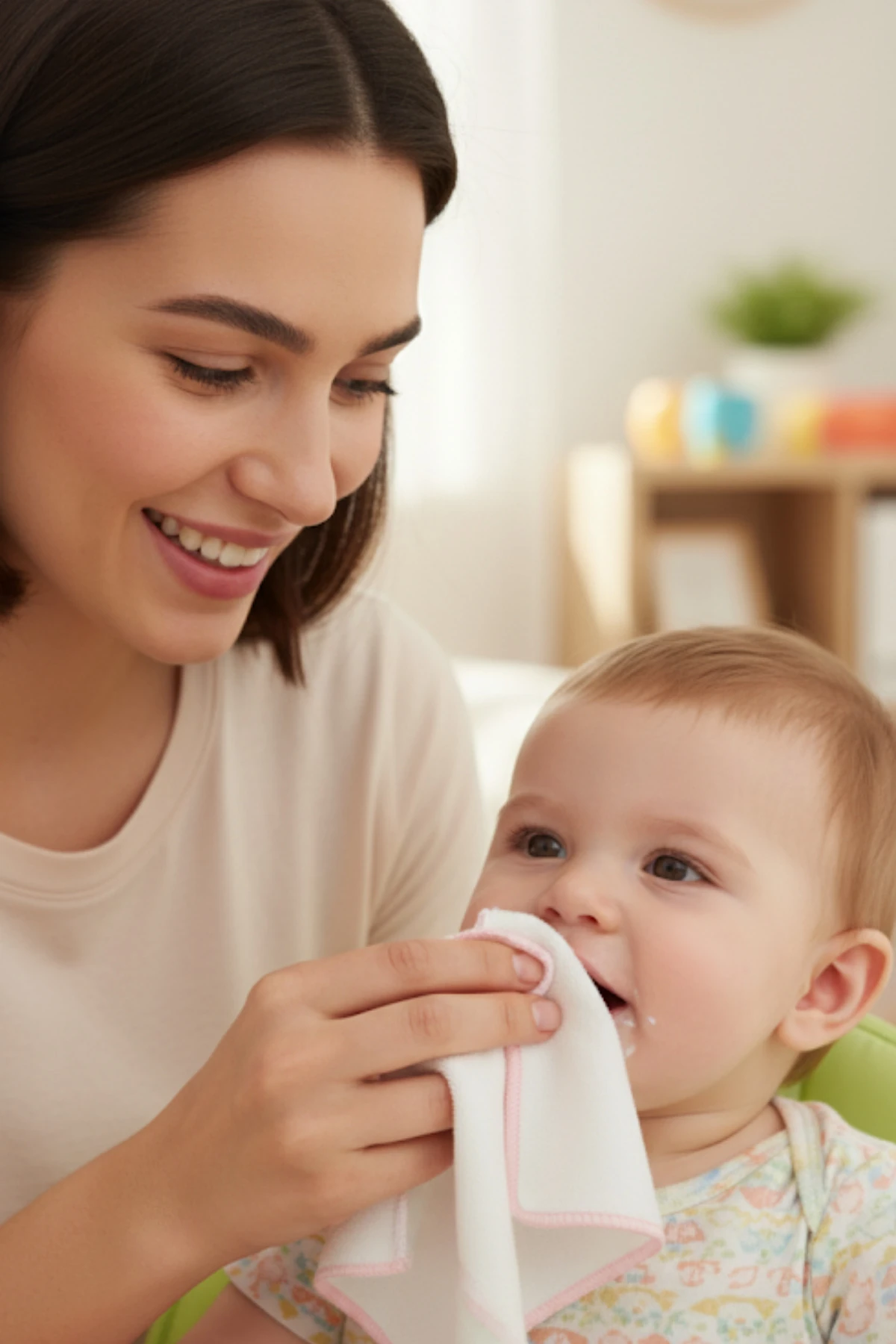 6’lı 24x24 cm Ultra Soft Ağız Mendili – Bebekler ve Günlük Kullanım İçin Yumuşak %100 Pamuk