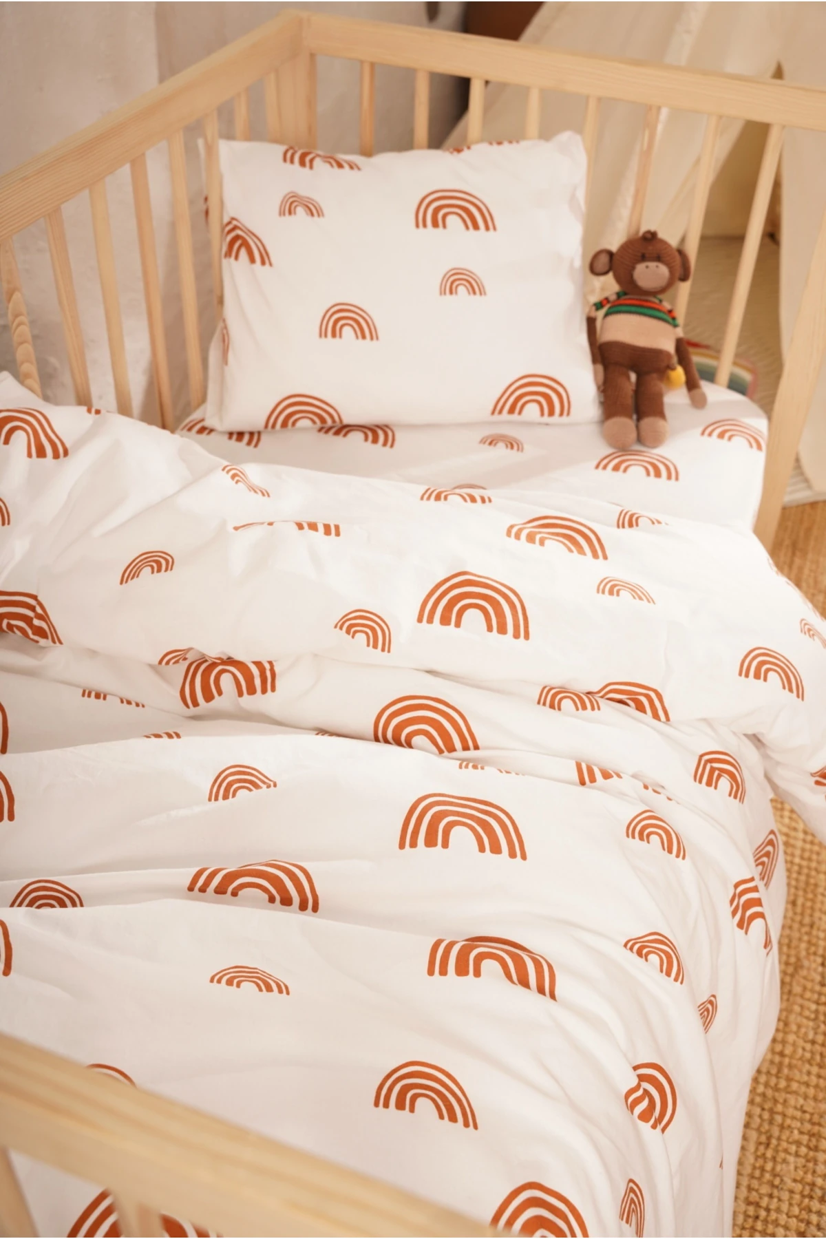 Bebek Nevresim Seti Gökkuşağı Desen