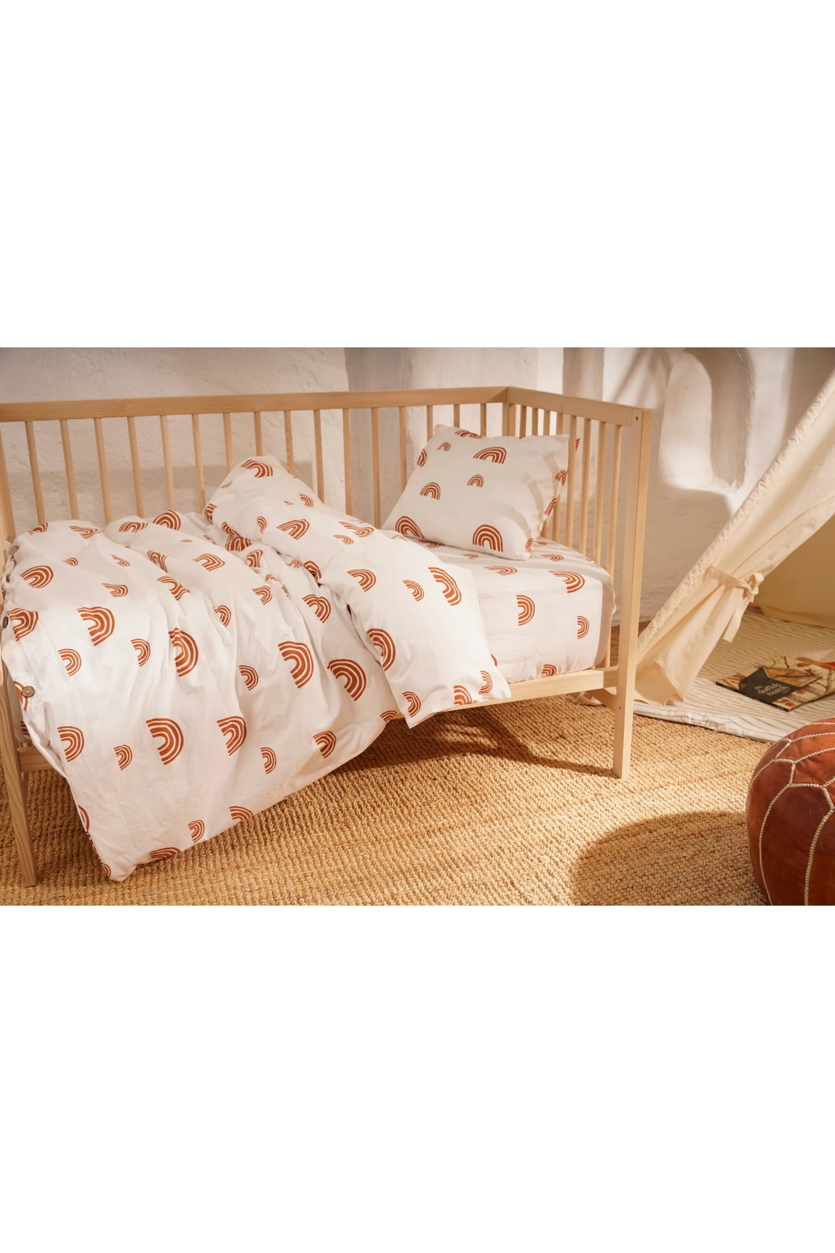 Bebek Nevresim Seti Gökkuşağı Desen