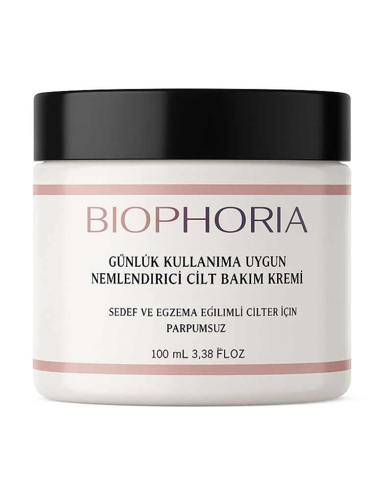  BIOPHORIA NEMLENDİRİCİ CİLT BAKIM KREMİ(Sedef ve Egzama eğilimli ciltler için parfümsüz)