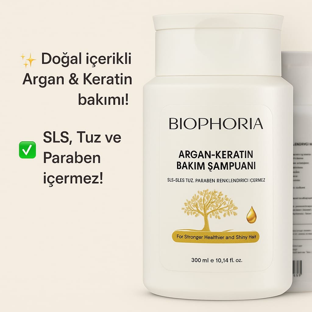 BIOPHORIA Argan-Keratın Bakım Şampuanı 300ml