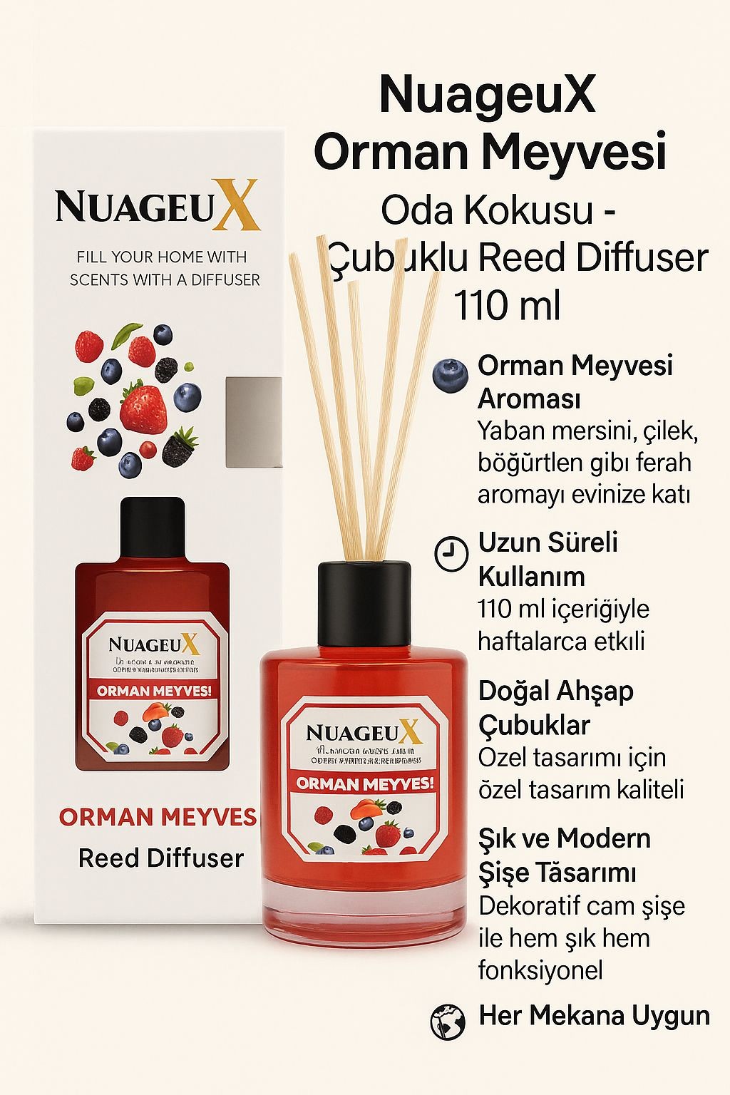 NUAGEUX -ORMAN MEYVELİ ODA KOKUSU