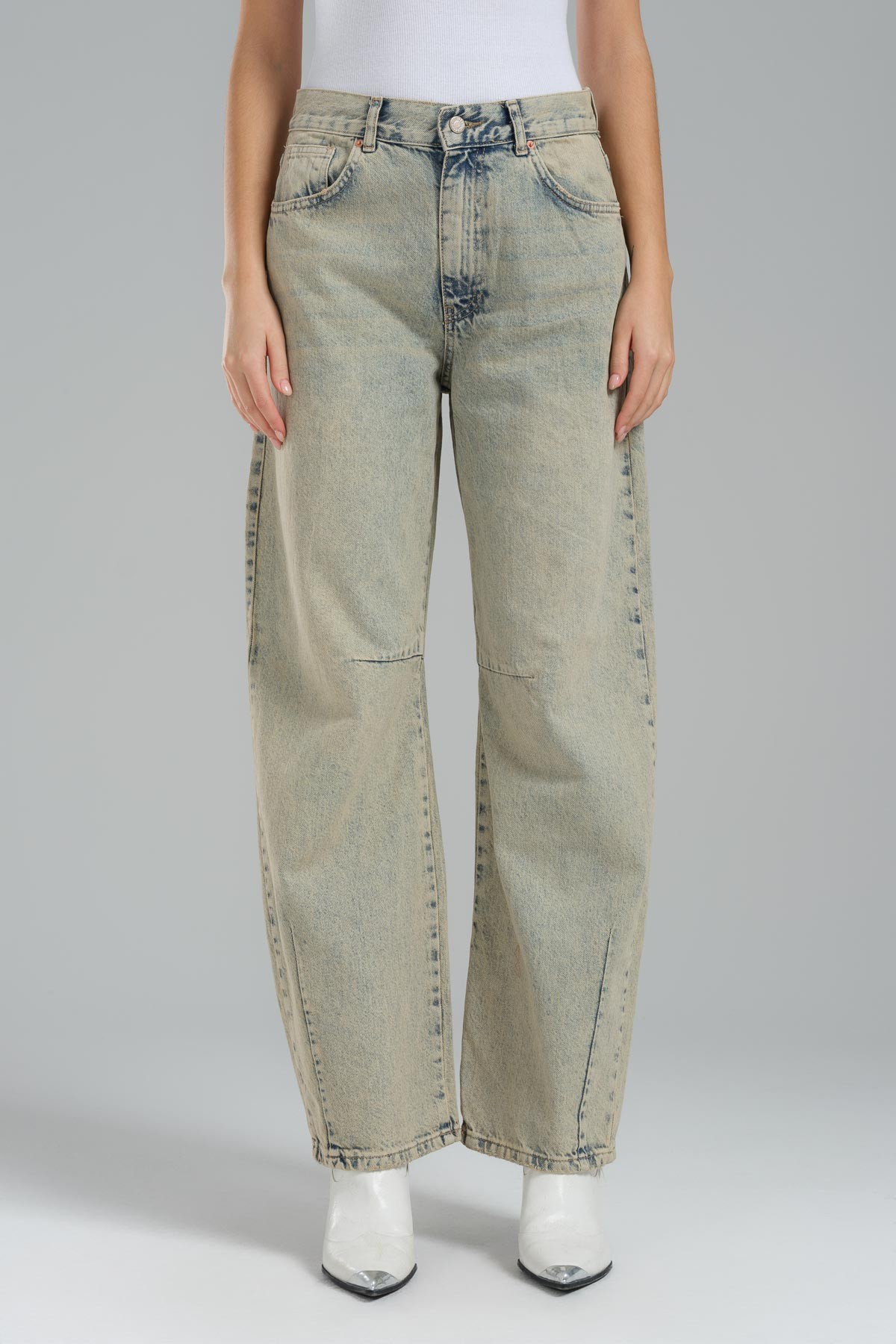 Super Baggy Fit Kadın Basic Jean