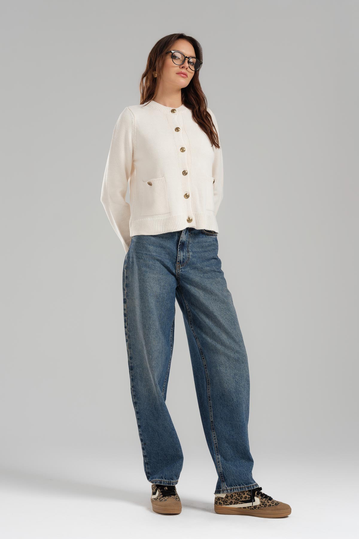 Women's Skater Fit Loose Cut Denim Trousers