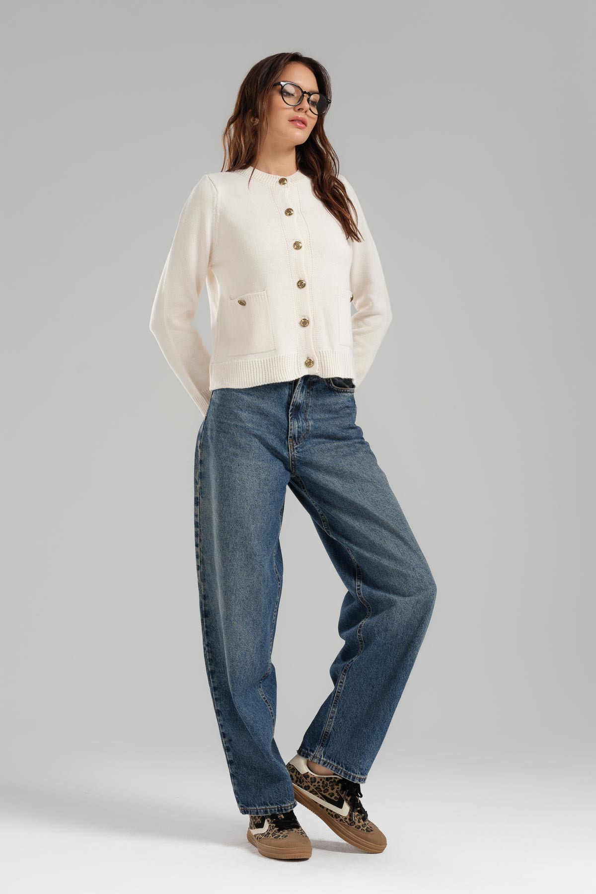 Women's Skater Fit Loose Cut Denim Trousers