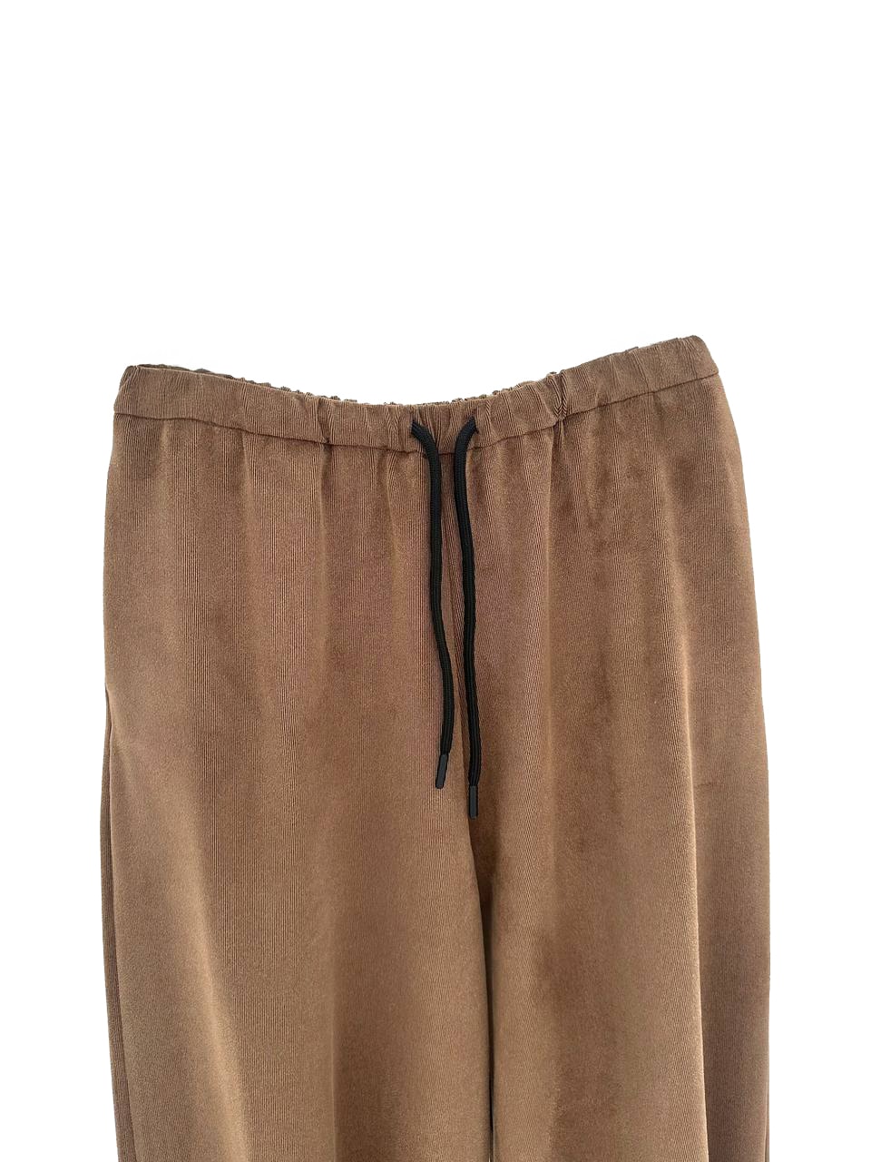 Kadın Kadife Kumaş Beli Lastikli Tasarım Balon Pantolon