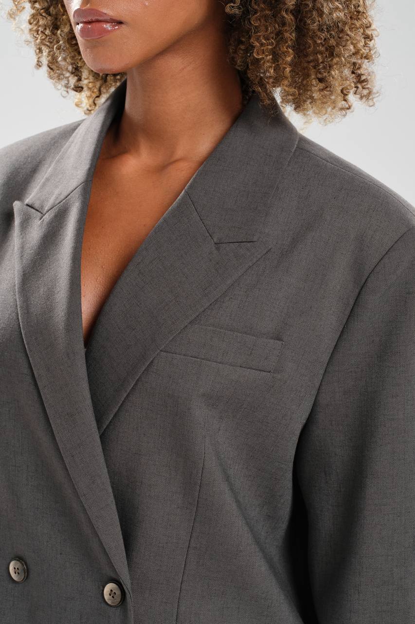 Kadın Dantel Detaylı Kruvaze Kapama Tasarım Ceket