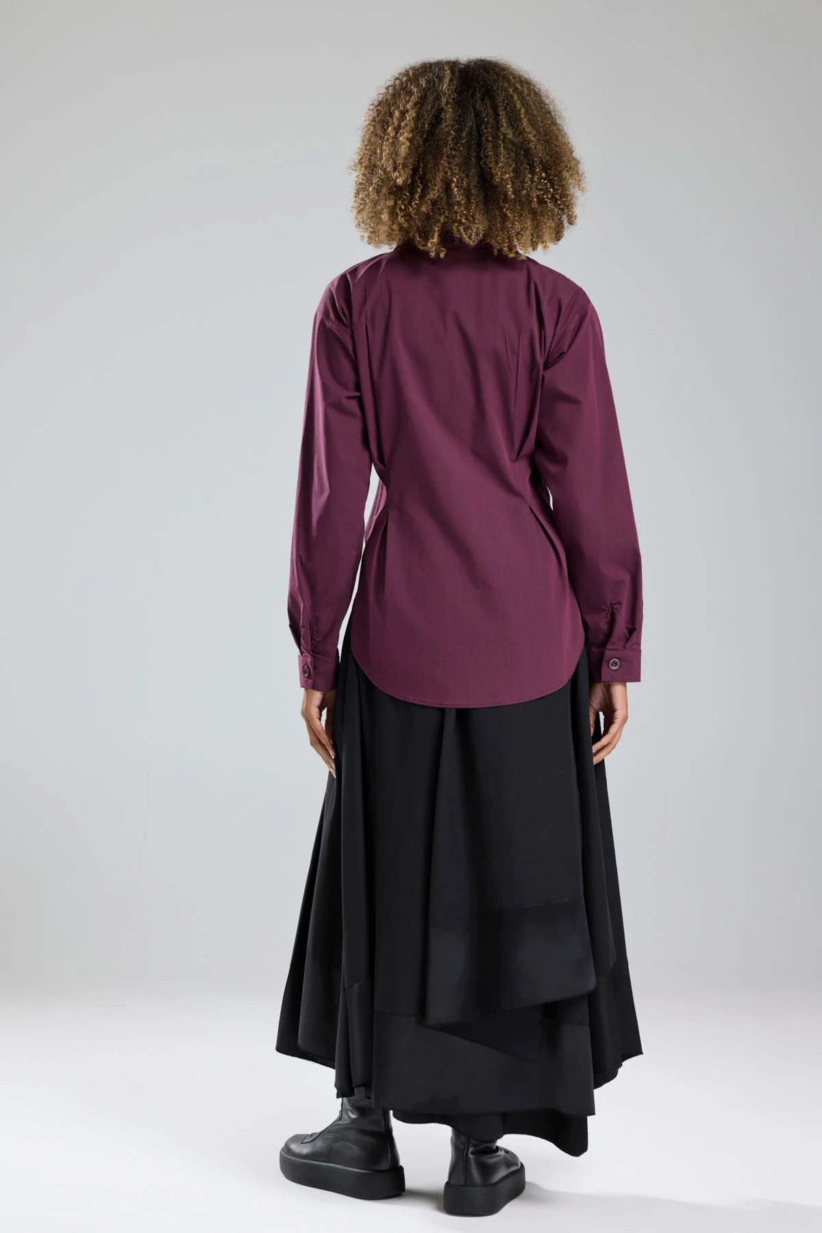 Kadın Belden Oturtmalı Özel Tasarım Gömlek