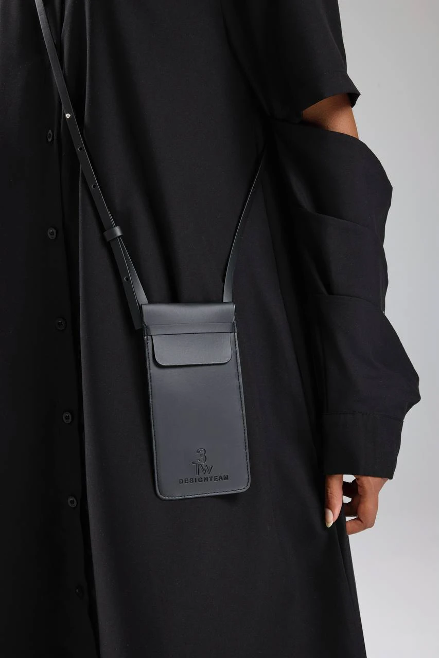 Kadın Çanta Detaylı Tasarım Uzun Gömlek Elbise