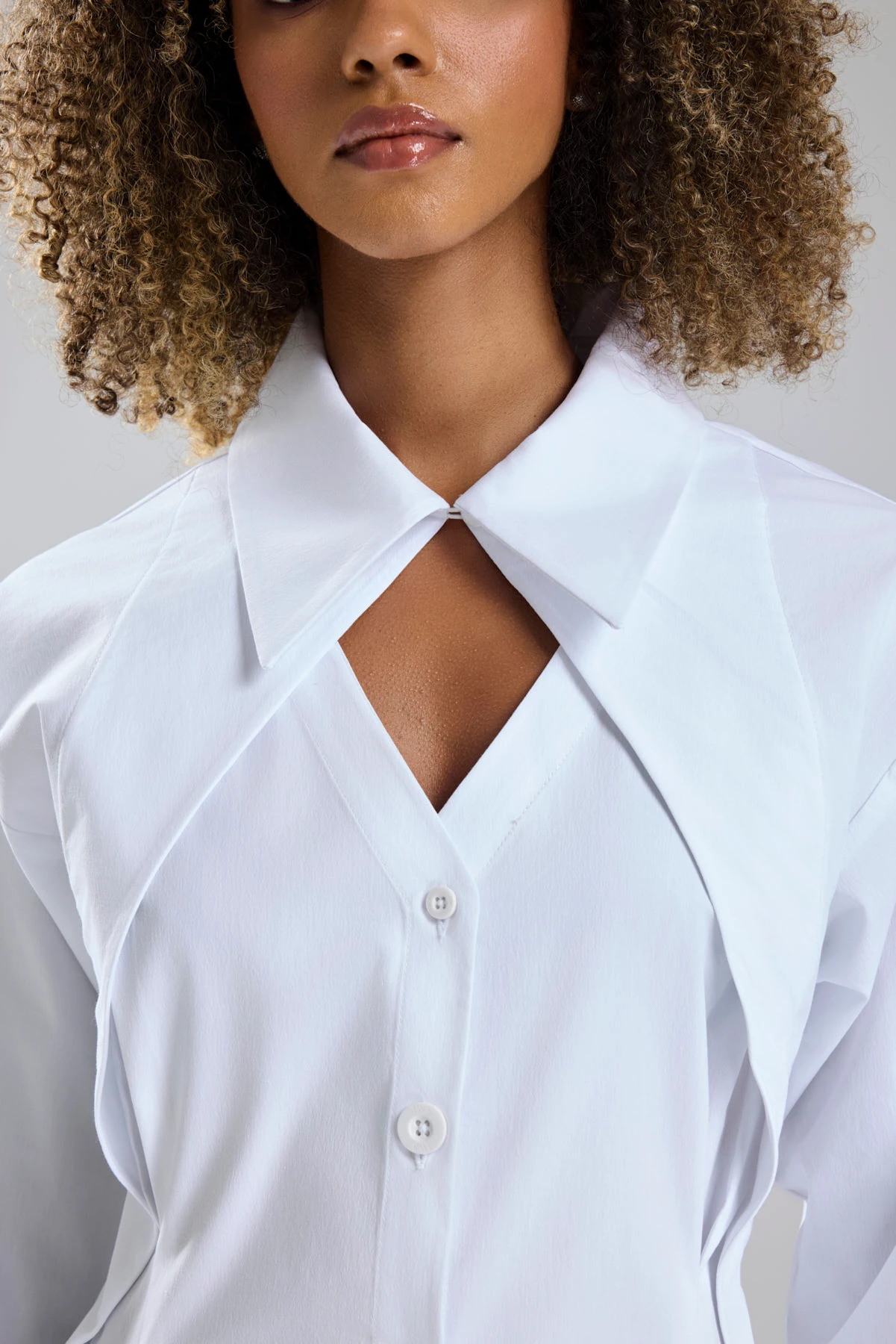 Kadın Belden Oturtmalı Özel Tasarım Gömlek