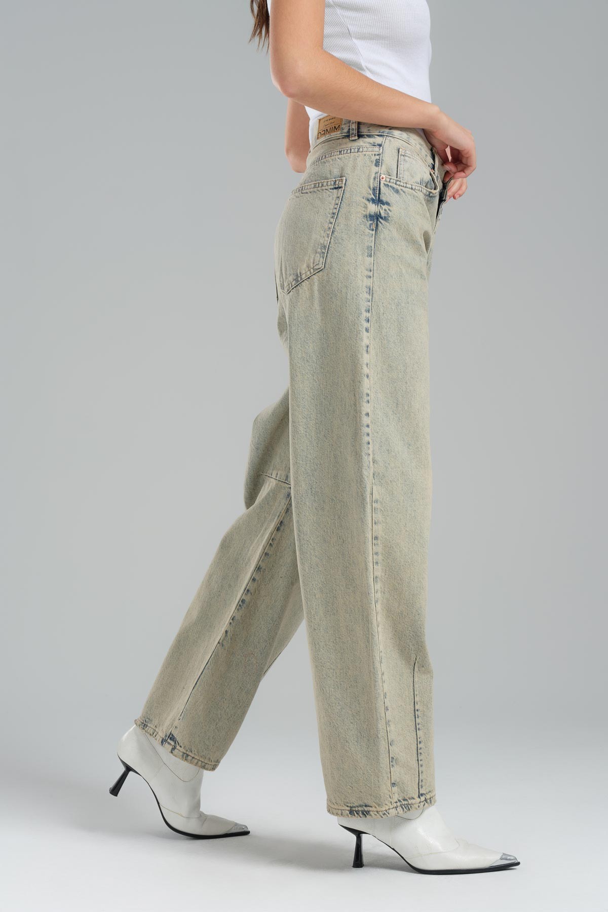 Super Baggy Fit Kadın Basic Jean