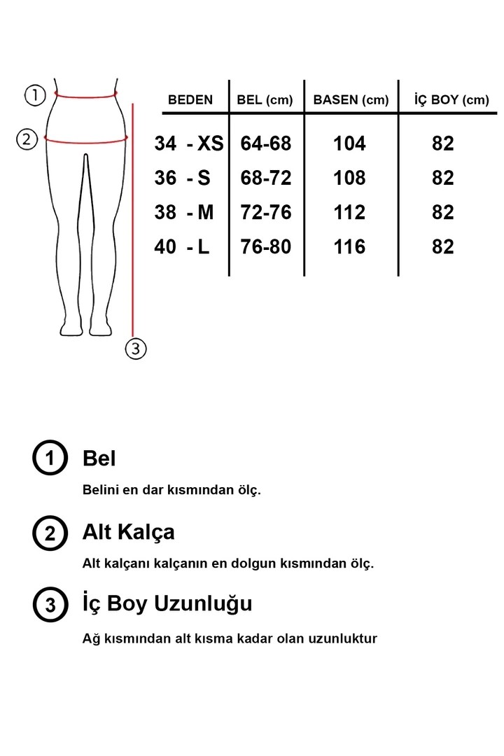 Kadın Garnili Tasarım Palazzo Jean