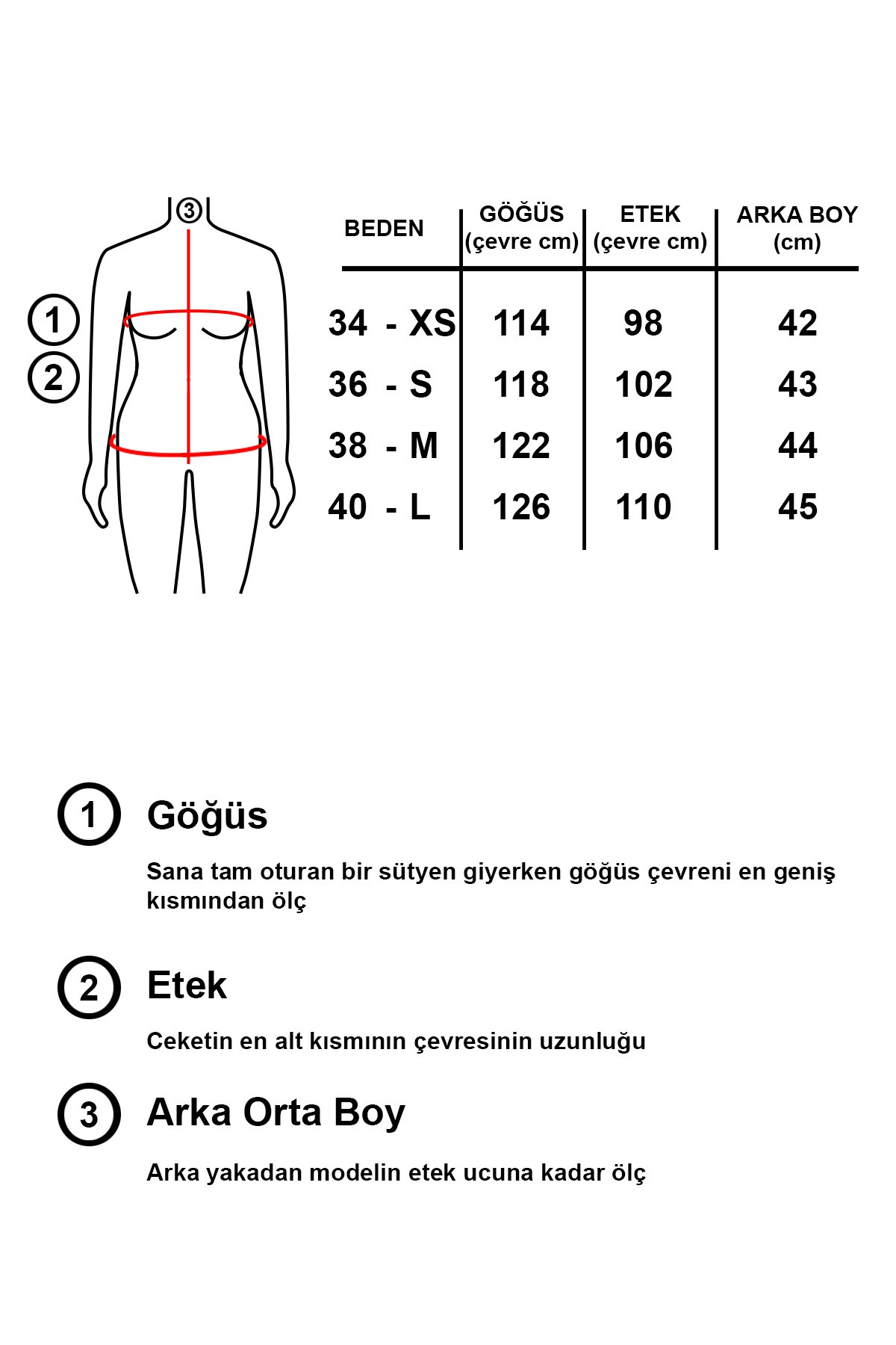 Kadın Garnili Kollar Şeritli Crop Jean Ceket