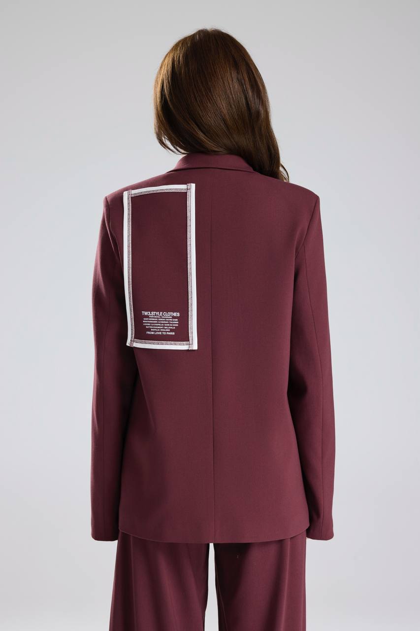 Kadın Şerit Detaylı Tasarım Blazer Ceket