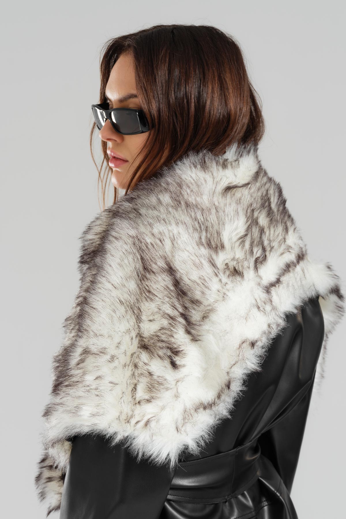 Fur Detailed Leather Jacket