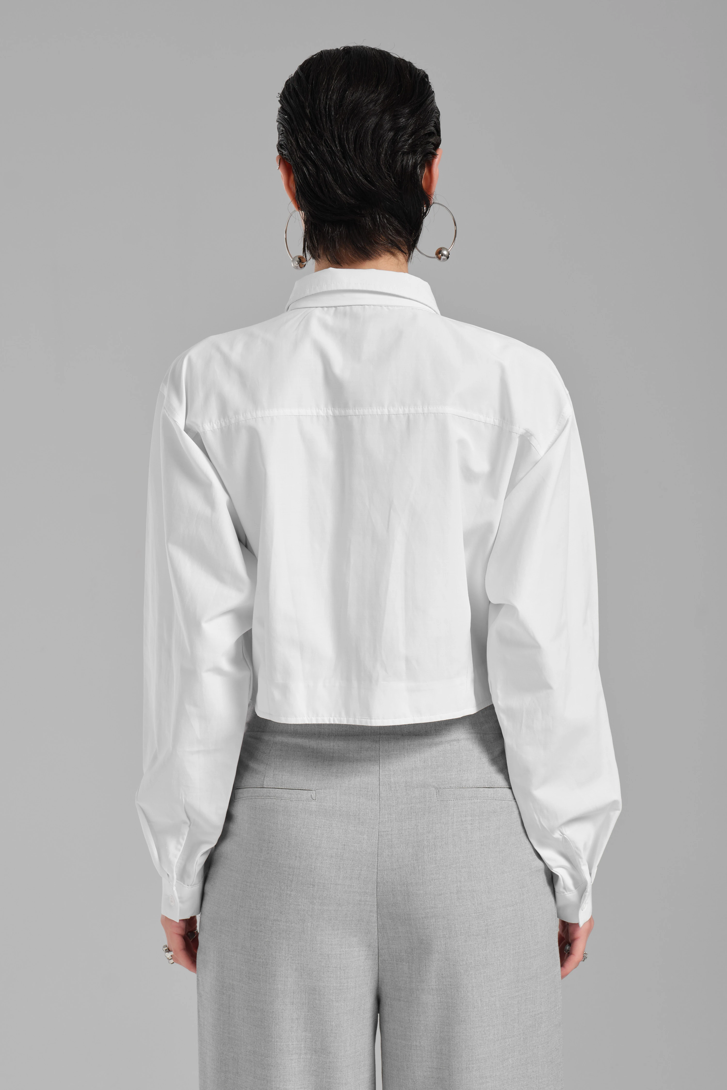 Kadın Kravat Detaylı Özel Tasarım Gömlek