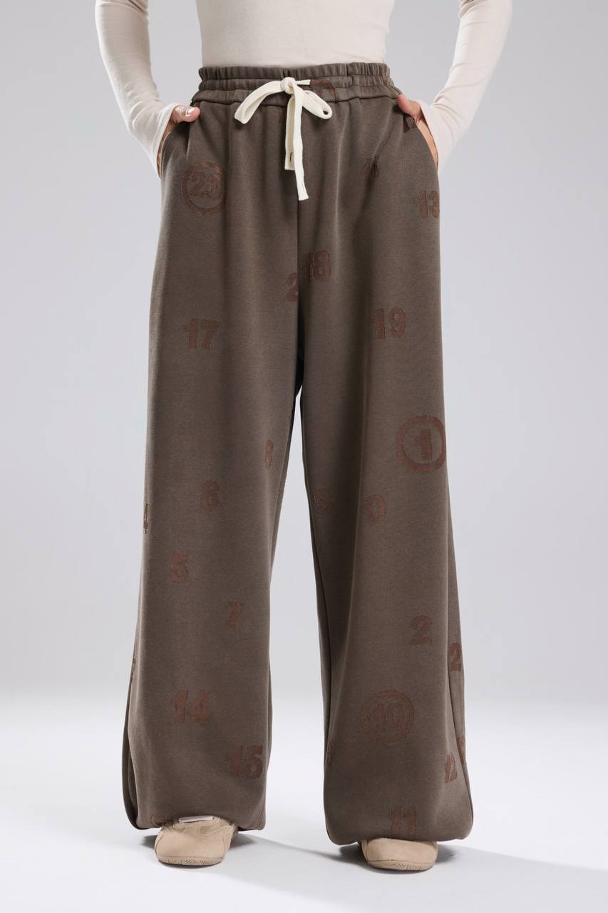 Kadın Yıkamalı Lazer Yakmalı Tasarım Eşofman Takımı