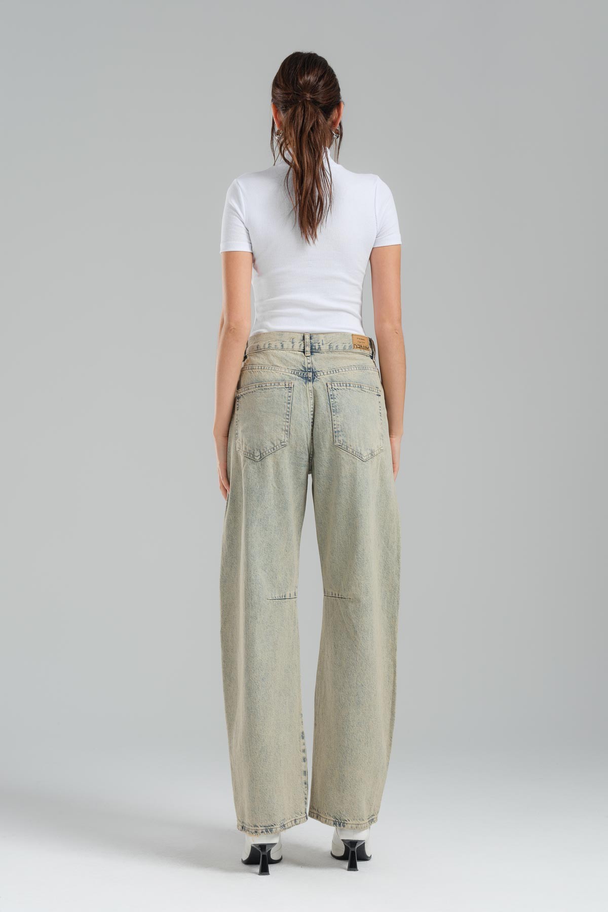 Super Baggy Fit Kadın Basic Jean