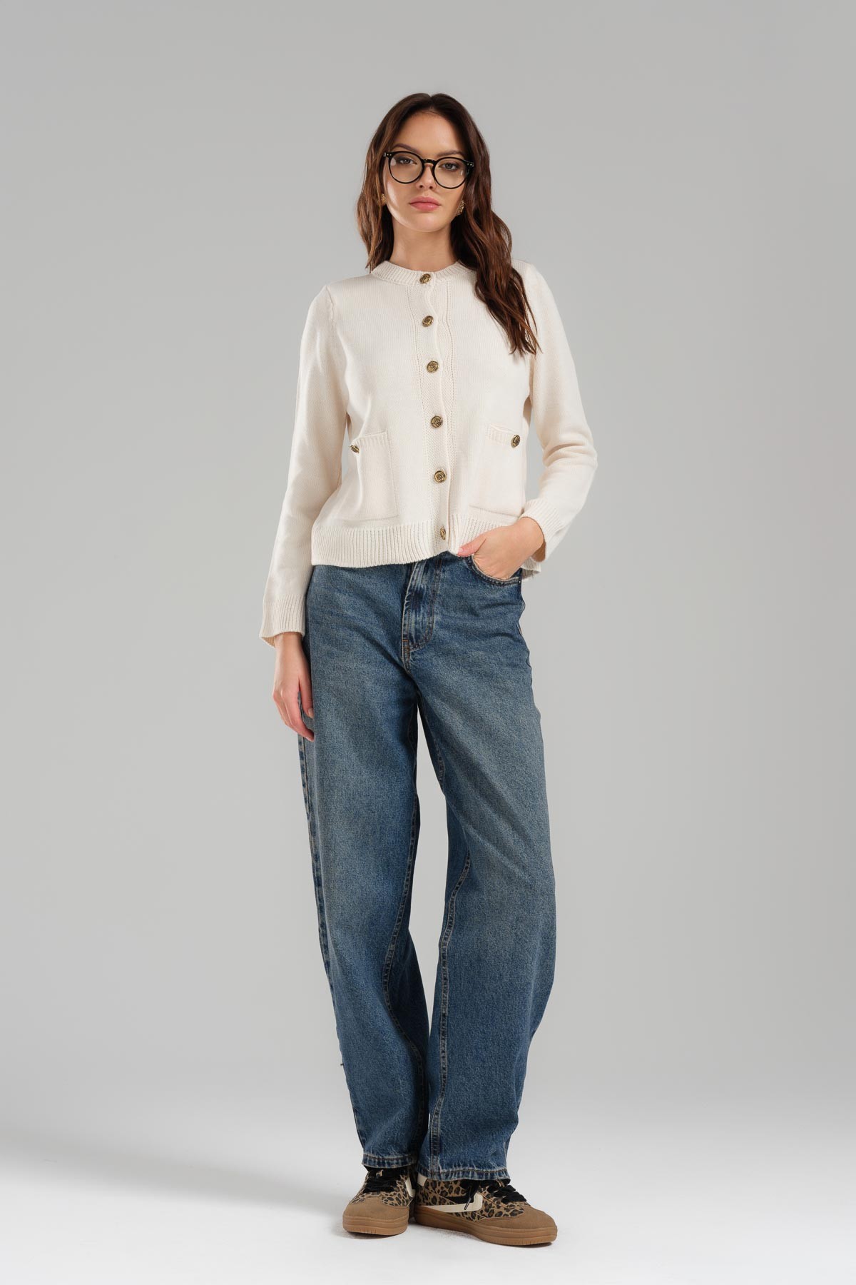 Women's Skater Fit Loose Cut Denim Trousers