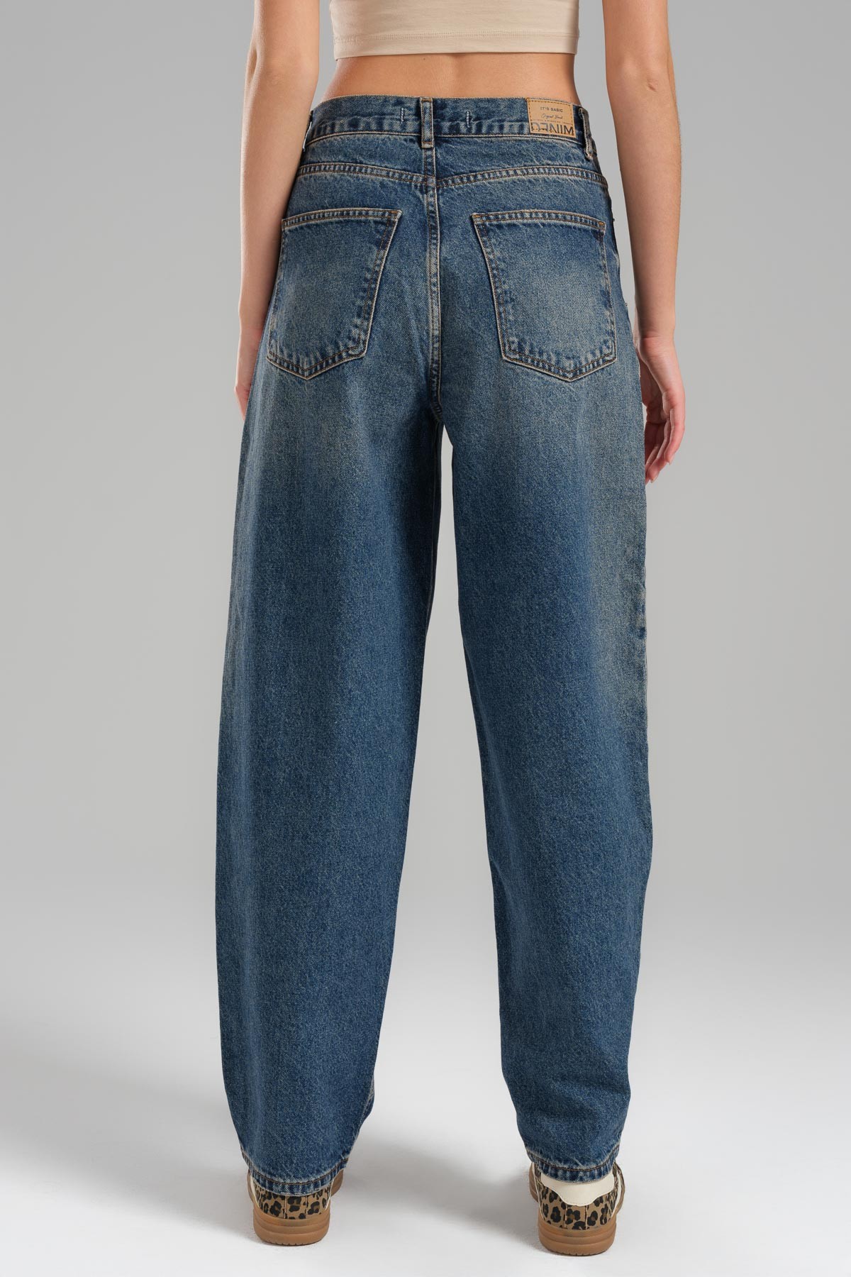 Women's Skater Fit Loose Cut Denim Trousers