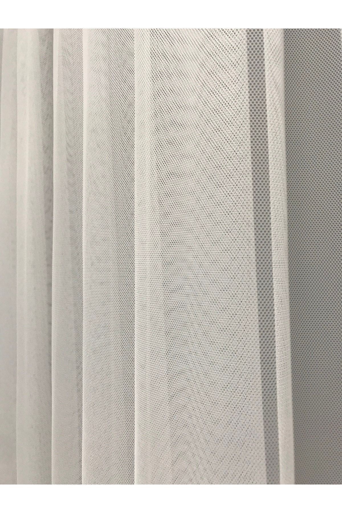 Grek Tül Perde Petek Zemin 1/3 Sık Pile Kurşun Etekli Tül