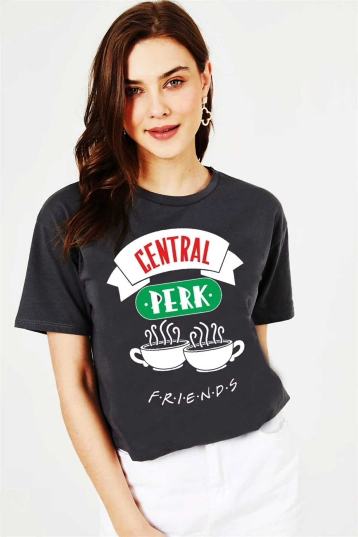 Friends Central Park Dizi,yazı Baskı Unisex Tshirt